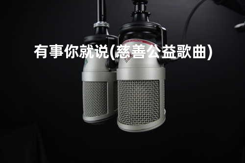 有事你就说 (慈善公益歌曲)
