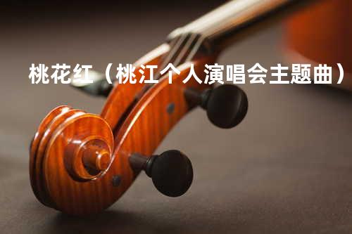 桃花红(桃江个人演唱会主题曲)