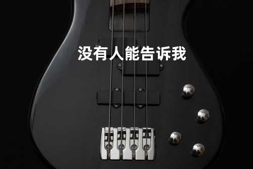 没有人能告诉我