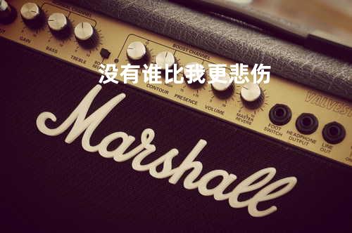 没有谁比我更悲伤