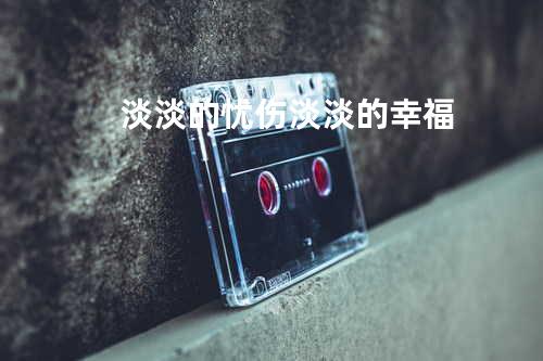 淡淡的忧伤 淡淡的幸福