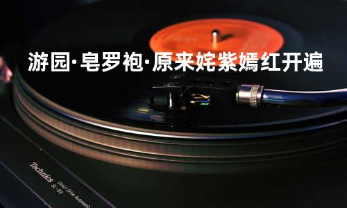 游园·皂罗袍·原来姹紫嫣红开遍