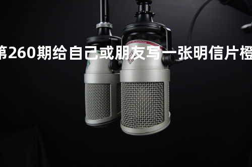 第260期 给自己或朋友写一张明信片 - 橙子