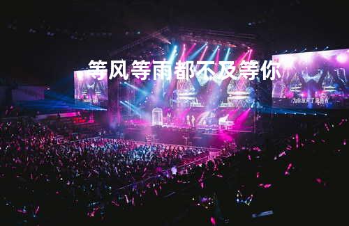 等风等雨都不及等你