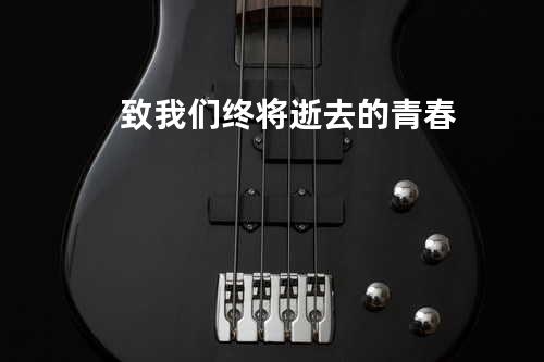 致我们终将逝去的青春