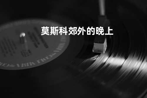 莫斯科郊外的晚上