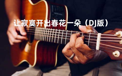 让寂寞开出春花一朵(DJ版)