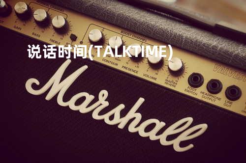 说话时间(TALK TIME)