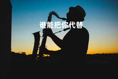 谁能把你代替