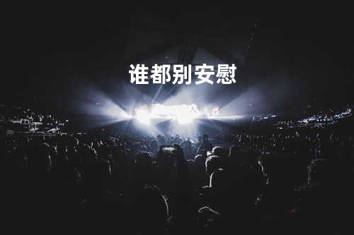 谁都别安慰
