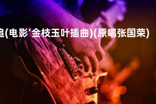 追(电影‘金枝玉叶插曲) (原唱:张国荣)