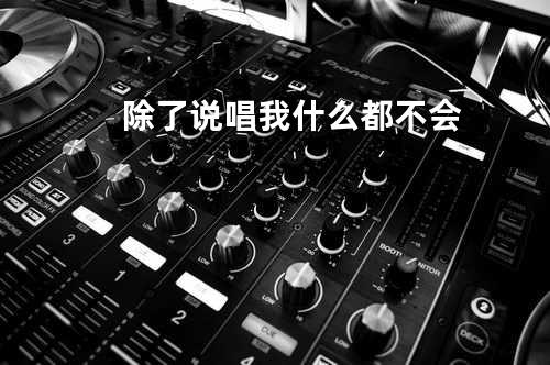 除了说唱我什么都不会