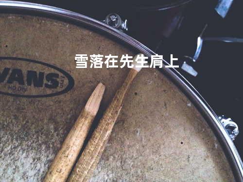 雪落在先生肩上