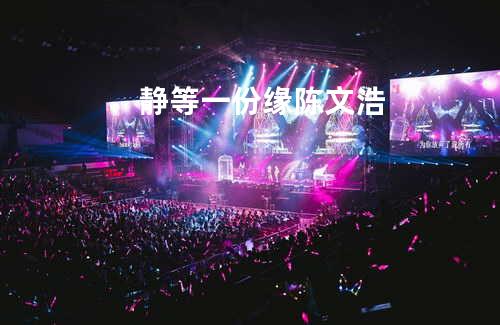 静等一份缘 - 陈文浩