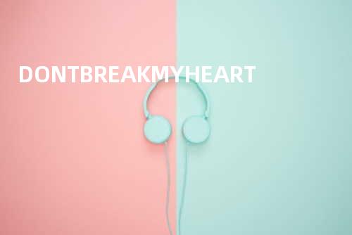 DONT BREAK MY HEART
