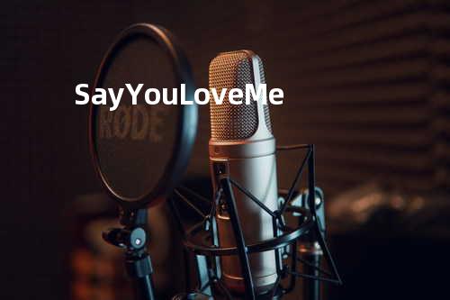 Say You Love Me