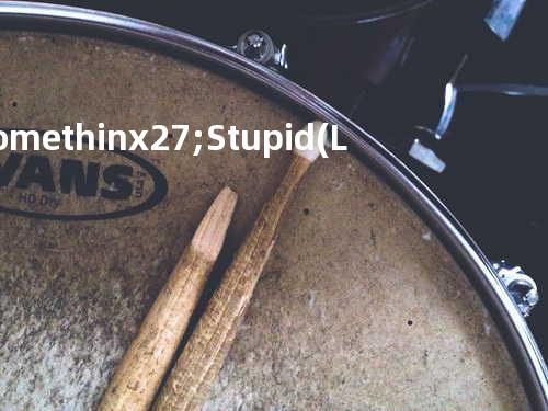 Somethin' Stupid (Live)