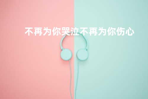 不再为你哭泣不再为你伤心