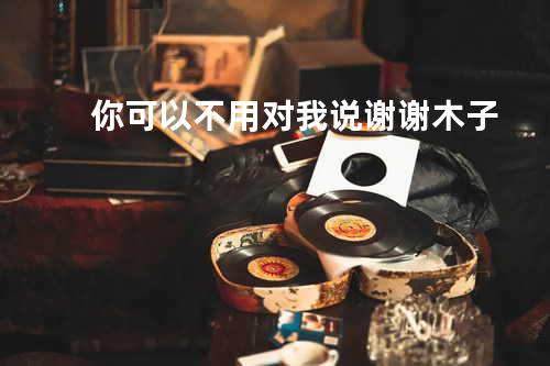 你可以不用对我说谢谢 - 木子