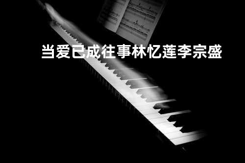 当爱已成往事 - 林忆莲/李宗盛