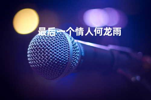 最后一个情人 - 何龙雨