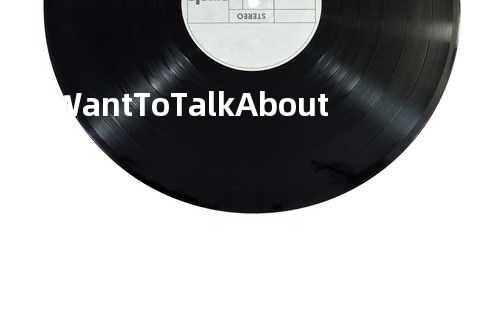 I Dont Want To Talk About It